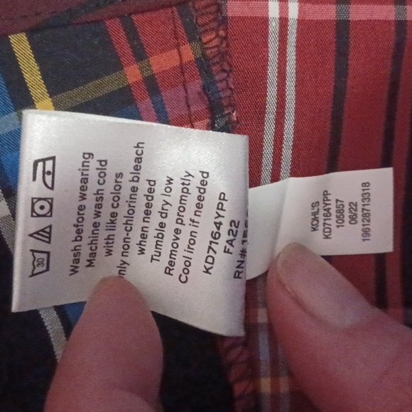 Draper James RSVP Plaid Midi Dress, Smocked Bodice, Lantern Sleeves, Pockets, XS - Picture 15 of 16